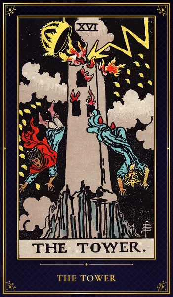 The Tower — Rider–Waite tarot card