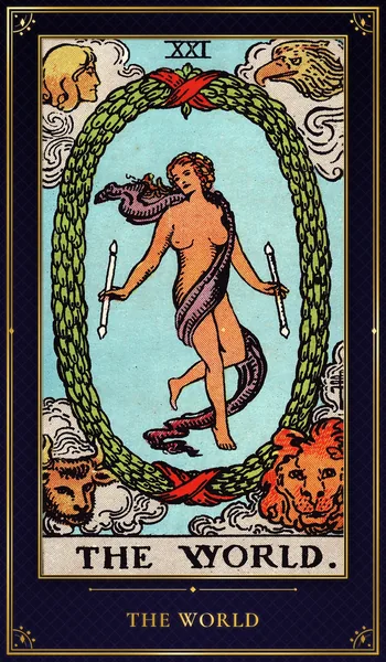 The World — Rider–Waite tarot card