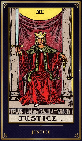 Justice — Rider–Waite tarot card