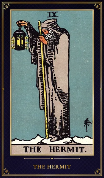 The Hermit — Rider–Waite tarot card