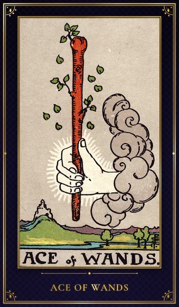 Ace of Wands — Rider–Waite tarot card